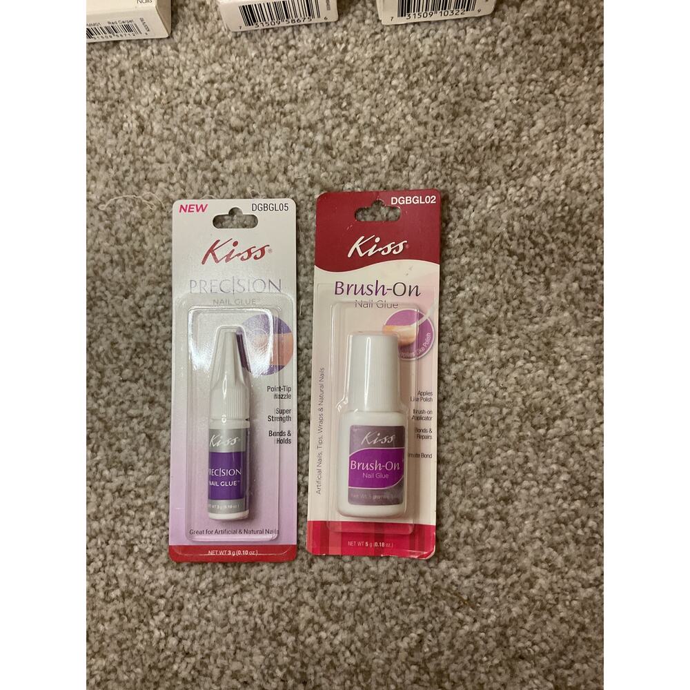 KISS Impress Press-On Nails Bundle 5 Sets+2 Nail Glues NEW Sticky Sweet Show Off - Picture 9 of 13
